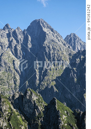 Lomnicky peak from Slavkovsky peak, High Tatras, Slovakia 94161242
