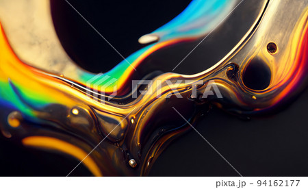 イラスト サイケデリック 油膜 生物 カラフル 液体 94162177