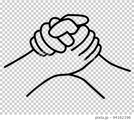 Image illustration material shaking hands firmly 94162196