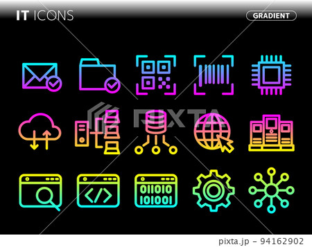 ITに関連するグラデーションスタイルのアイコンセット_041 ITに関連するグラデーションスタイルのアイコンセット_041 94162902