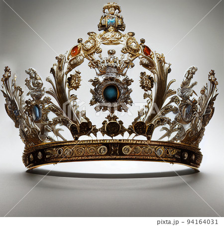 Royal crown with jewellery stones 94164031