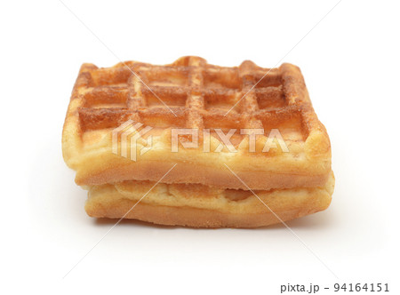 Waffle isolated on white. 94164151