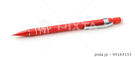 Plastic pencil isolated on white. 94164155