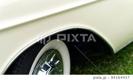 Close up sections of amazing retro style American cars Close up sections of amazing retro style American cars 94164437