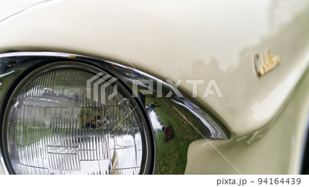 Close up sections of amazing retro style American cars 94164439