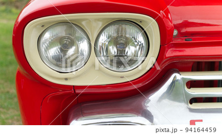 Close up sections of amazing retro style American cars 94164459