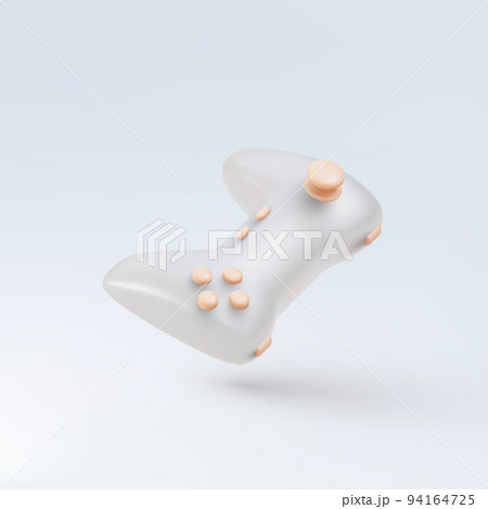 3d white Realistic gamepad. Vector illustration. 3d white Realistic gamepad. Vector illustration. 94164725
