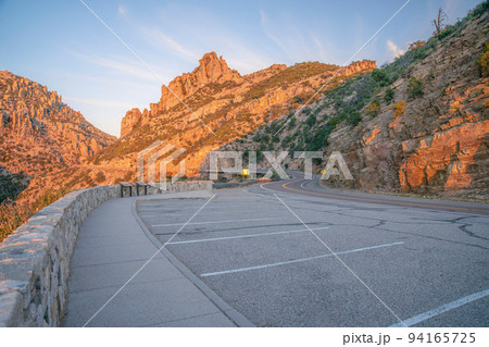 Mount Lemmon, Arizona- Scenic overlooking view of mountain landscape during sunset Mount Lemmon, Arizona- Scenic overlooking view of mountain landscape during sunset 94165725