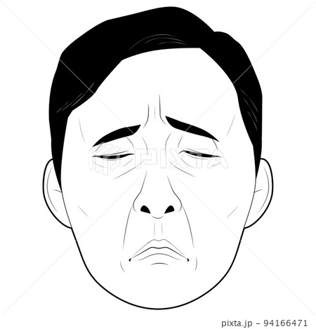 悲しい顔のおじさん① 94166471