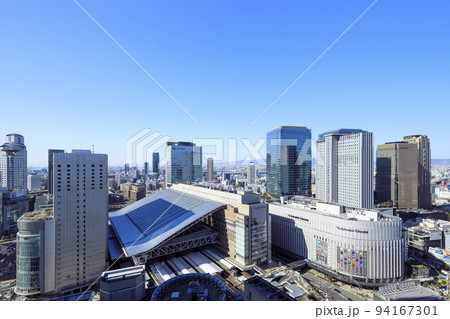 大阪市北区梅田 青空の大阪駅 大阪市北区梅田 青空の大阪駅 94167301