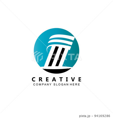 business pillar column logo vector symbol icon 94169286
