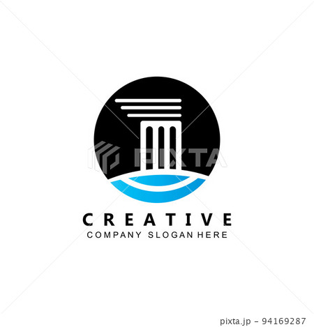business pillar column logo vector symbol icon 94169287