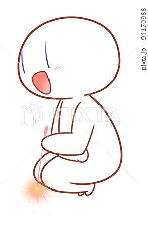 Fireworks] A character crouching and holding a... - Stock ...