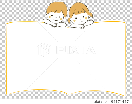 Cute children's picture book frame (girls and boys) 94171417