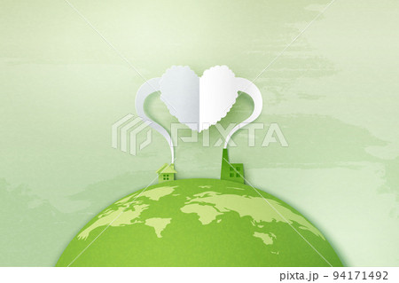 Green industry and alternative renewable energy.ESG as environmental social and governance concept.Paper art of ecology and environment concept.Vector illustration. Green industry and alternative renewable energy.ESG as environmental social and governance concept.Paper art of ecology and environment concept.Vector illustration. 94171492