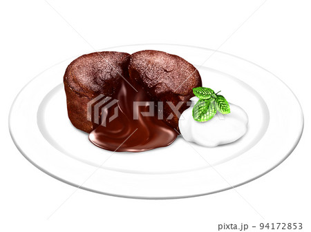 フォンダンショコラ スイーツ チョコレート ケーキ 94172853