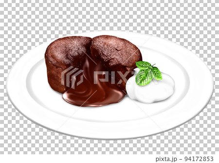 フォンダンショコラ スイーツ チョコレート ケーキ 94172853