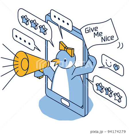 高い影響力を持ちスマホから広範囲に拡散しているインフルエンサー 高い影響力を持ちスマホから広範囲に拡散しているインフルエンサー 94174279