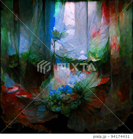 Painterly colorful watercolor background ai generated 94174431