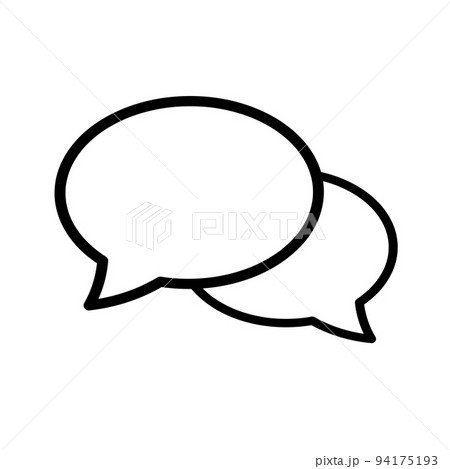 simple bubble chat icon. talking icon vector illustration 94175193