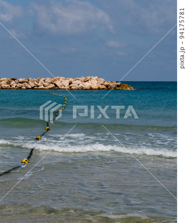Beach construction in Netanya in Israel. Expansion of the beach area. Beach construction in Netanya in Israel. Expansion of the beach area. 94175781