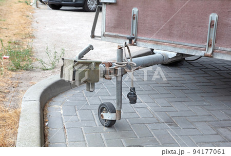 Trailer hitch on a trailer Trailer hitch on a trailer 94177061