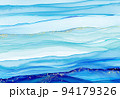 アルコールインク　背景素材　海 94179326