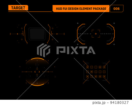 HUD FUI Design element target 006 HUD FUI Design element target 006 94180327
