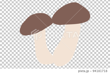 秋天的味道，簡單的蘑菇插圖松武 94181718