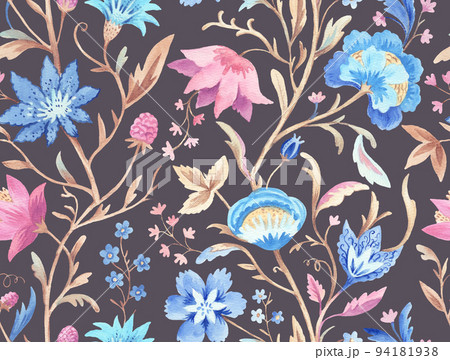 Vintage floral ornamental pattern ni victorian style for decor, wallpaper, fabric design. 94181938