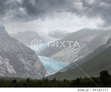 Nigardsbreen Glacier from far, Norway Nigardsbreen Glacier from far, Norway 94182157