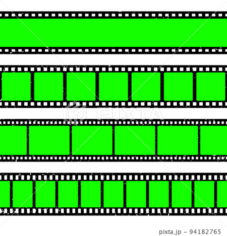 Realistic grunge film strip, camera roll. Old...のイラスト素材 [94182765] - PIXTA