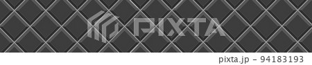 Black square tile in diagonal arrangement. Kitchen backsplash background. Interior or exterior decor texture. Bathroom or toilet ceramic wall or floor mosaic seamless pattern Black square tile in diagonal arrangement. Kitchen backsplash background. Interior or exterior decor texture. Bathroom or toilet ceramic wall or floor mosaic seamless pattern 94183193