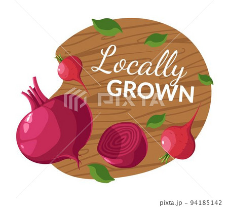Locally grown beetroot vegetables, farm veggies 94185142