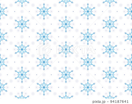 美しい雪の結晶の水色と薄紫色グラデーションイラスト壁紙背景素材のイラスト素材
