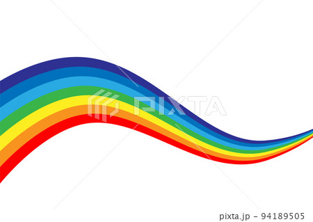 Rainbow vector illustration. Colorful abstract design. Color graphic symbol rain bow. 94189505