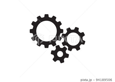 Setting icon vector with work cog gear element. Cogweel mechanism symbol. 94189506