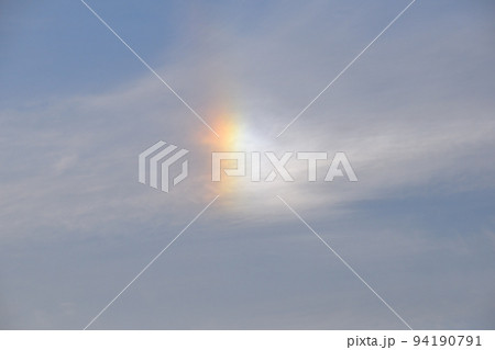 幻日、ローウィッツアーク、五島灘、角力灘、大角力の夕景 94190791