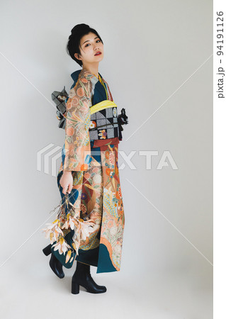 振袖 ショートヘア 振袖 ショートヘア 94191126