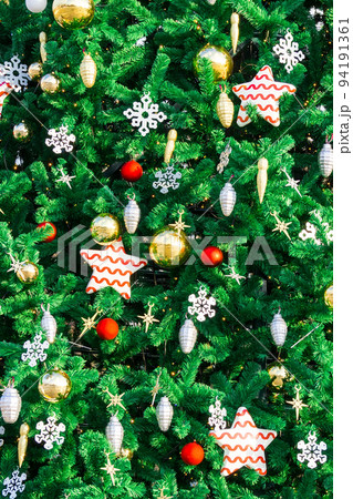 New year's toys on the Christmas tree New year's toys on the Christmas tree 94191361