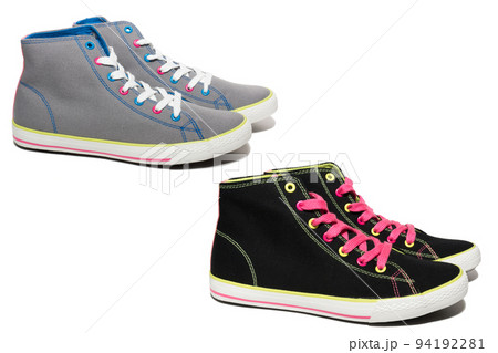 sneakers on white background sneakers on white background 94192281