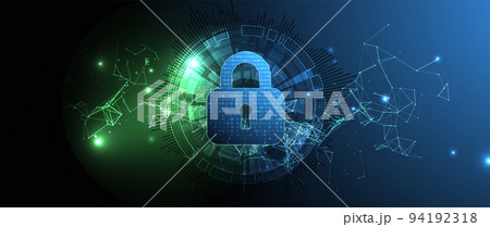 Protection background. Technology security, encode and decrypt. 94192318