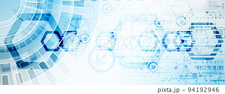 Abstract color digital communication technology background. Abstract color digital communication technology background. 94192946