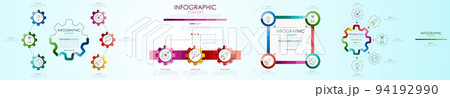Set of Info graphic backgrounds. Business concept. Set of Info graphic backgrounds. Business concept. 94192990