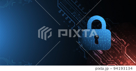 Protection background. Technology security, encode and decrypt. 94193134