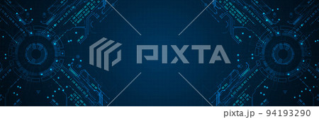 Abstract technology concept. Circuit board, high computer color background. Vector illustration 94193290