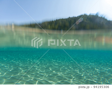 Half underwater sea shot 94195306