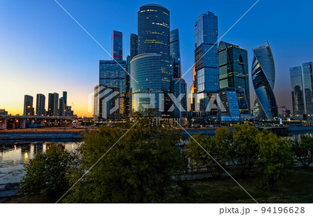 City of Moscow. Russia. Business Center Moscow City at sunset. 94196628