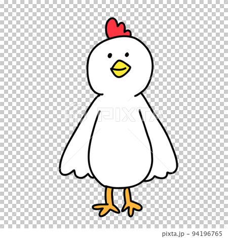 ニワトリ(鶏)のイラスト ニワトリ(鶏)のイラスト 94196765