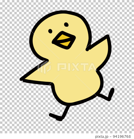 小雞前視圖小雞的插圖 94196768